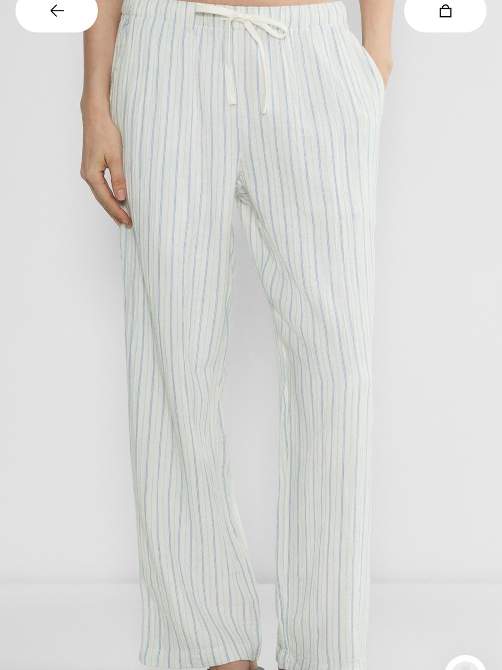 Aritzia Little Moon Sail Striped Pants